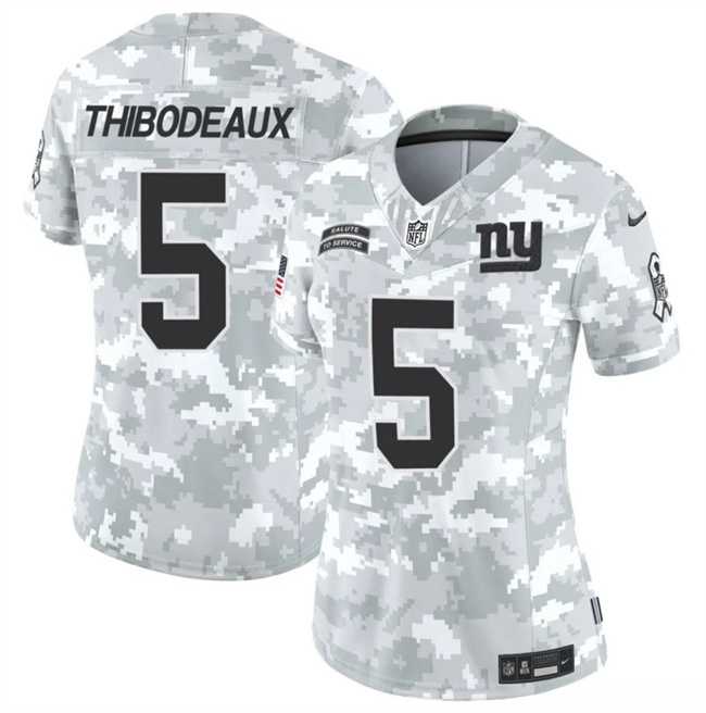 Womens New York Giants #5 Kayvon Thibodeaux 2024 F.U.S.E Arctic Camo Salute To Service Limited Stitched Jersey Dzhi